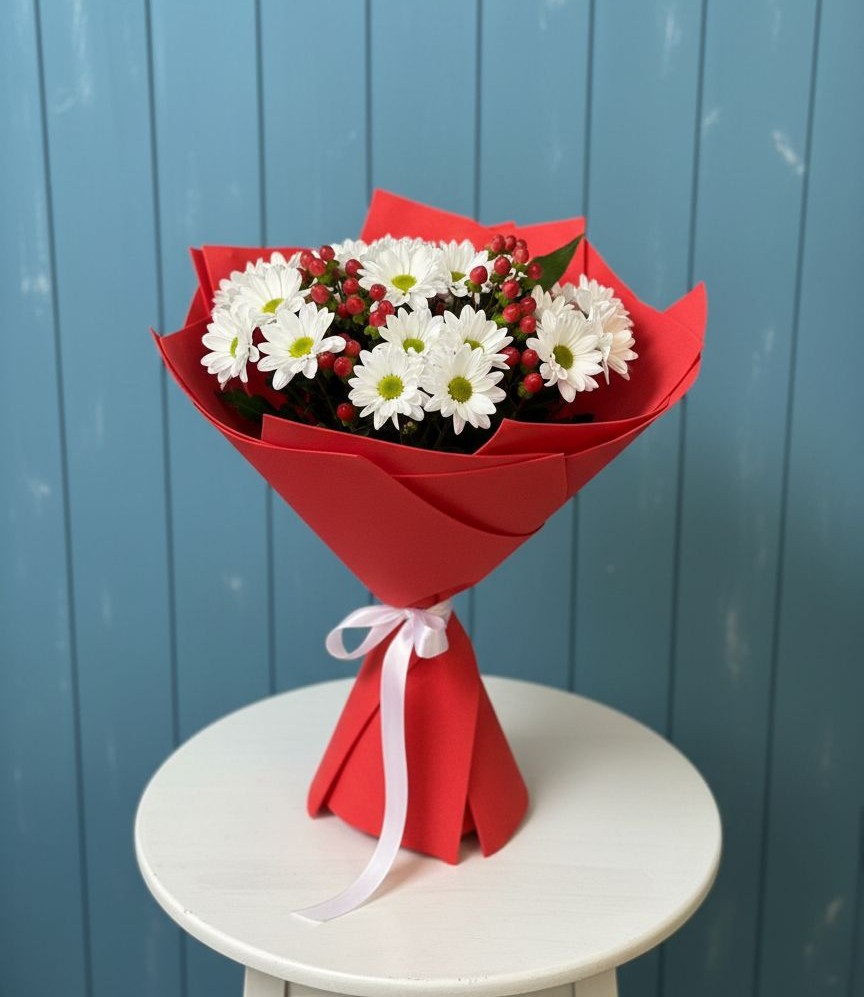 Букет цветов из: Хризантемы в Нижней Шиловке