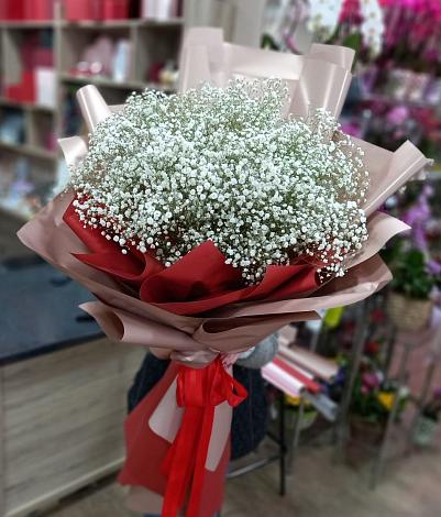 Букет цветов из: Гипсофила в Нижней Шиловке