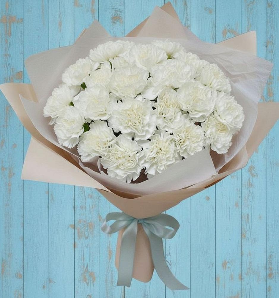 Букет цветов из: Гвоздики в Нижней Шиловке