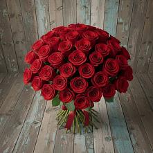 Букет 55 Красных роз Фридом #REPLACE_PRED# Нижней Шиловке