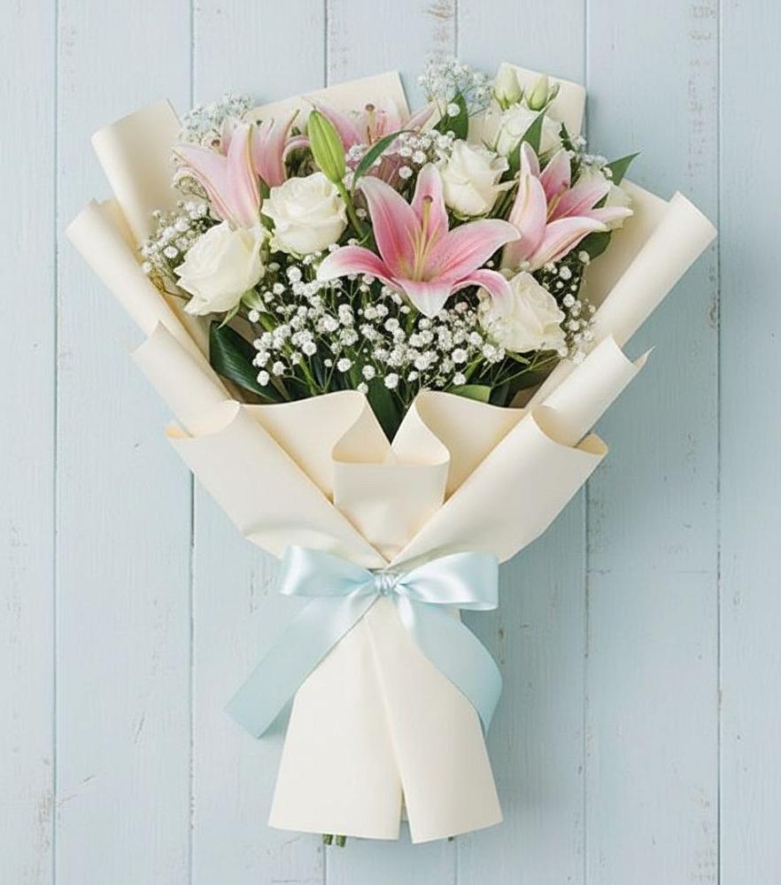 Букет цветов из: Лилии в Нижней Шиловке