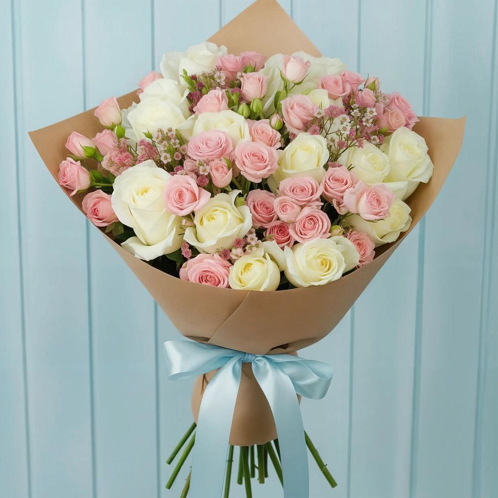 Букет цветов из: Розы в Нижней Шиловке