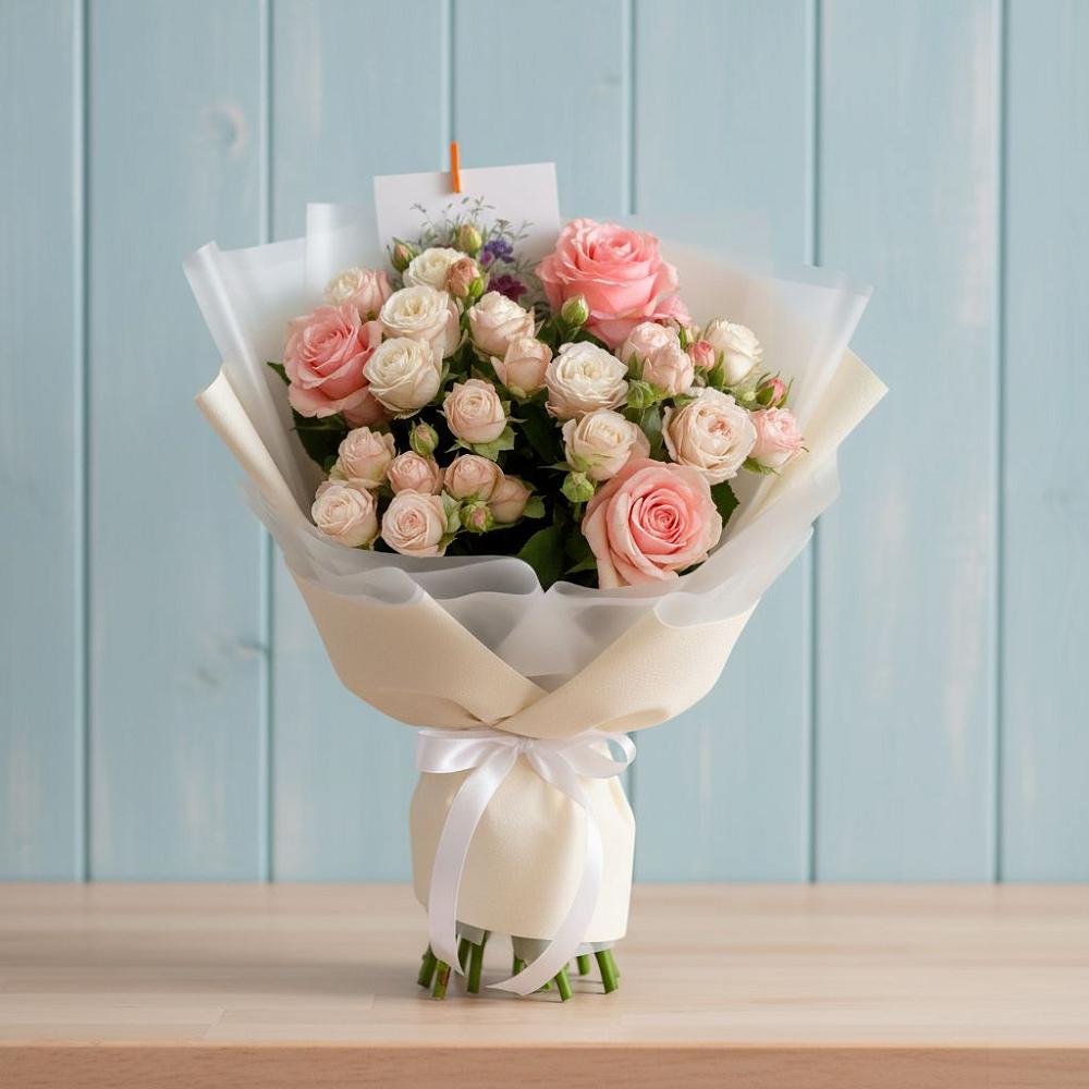 Букет цветов из: Розы в Нижней Шиловке