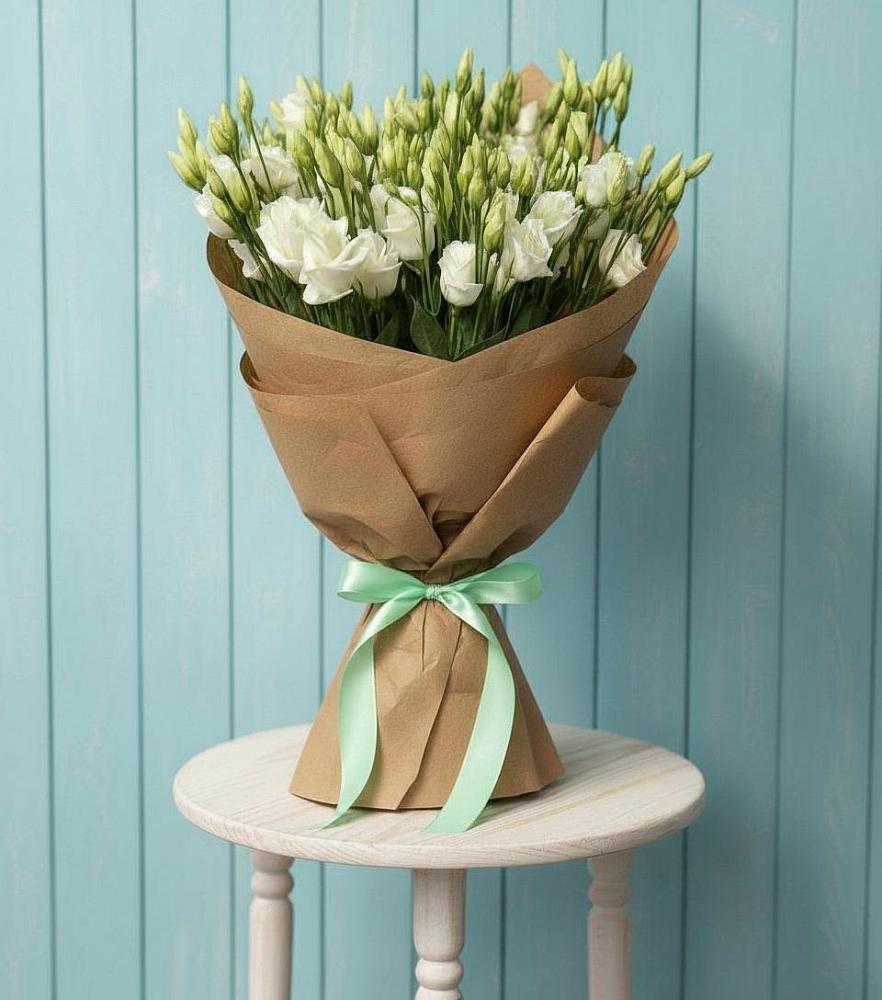 Букет цветов из: Лизиантусы в Нижней Шиловке