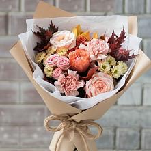 Букет цветов из:  Гвоздики, Хризантемы и Розы в Нижней Шиловке