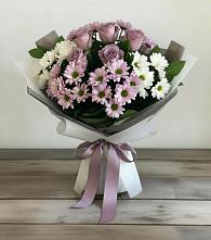 Букет цветов из:  Хризантемы и Розы в Нижней Шиловке