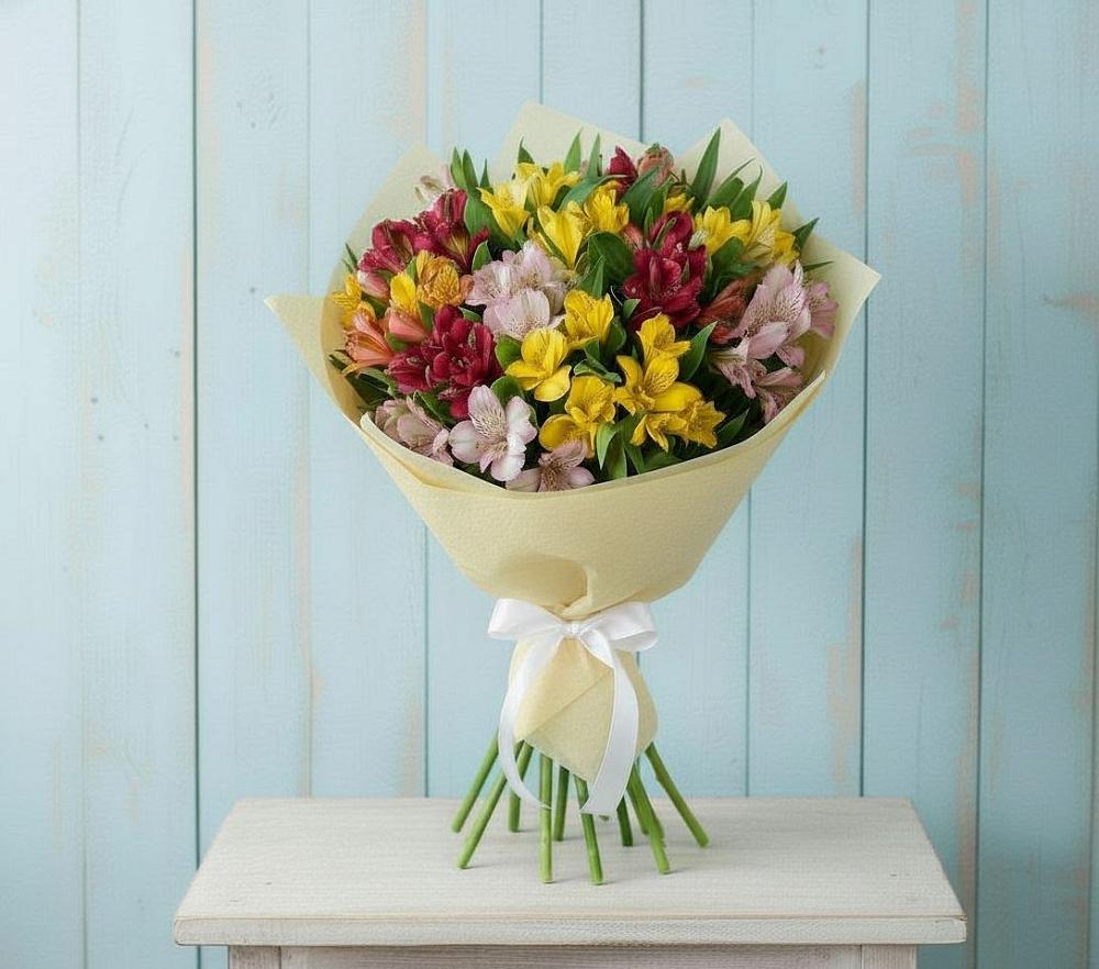 Букет цветов из: Альстромерии в Нижней Шиловке