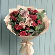 Букет цветов из:  Гвоздики и Розы в Нижней Шиловке
