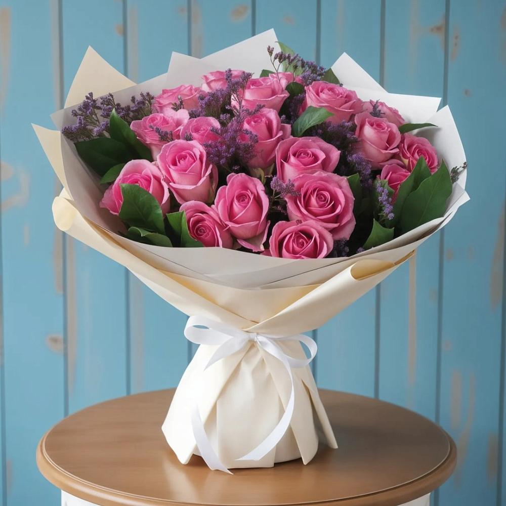 Букет цветов из: Розы в Нижней Шиловке