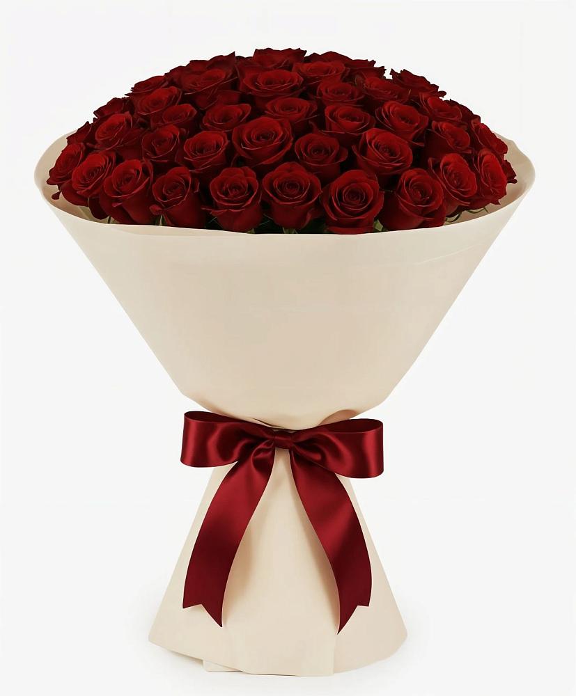 Букет 101 Бордовая роза Блэк Бакарра в Нижней Шиловке