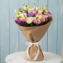 Букет цветов из:  Лизиантусы в Нижней Шиловке