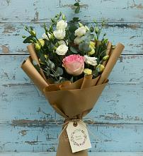 Букет цветов из:  Розы и Лизиантусы #REPLACE_PRED# Нижней Шиловке