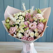 Букет цветов из:  Альстромерии и Розы в Нижней Шиловке