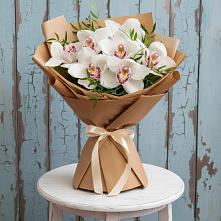 Букет цветов из:  Орхидеи и Розы #REPLACE_PRED# Нижней Шиловке